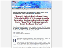 Tablet Screenshot of pressequalizer.com